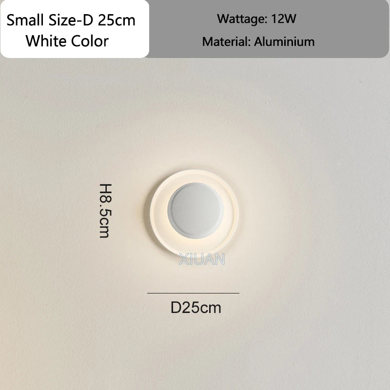 Designer Lamp Modern Round Ceiling Lamps Bedroom Ceiling Light White Red Green Living Room Atmosphere Wall Lights AC 220V 40cm - vue 13 sur 14