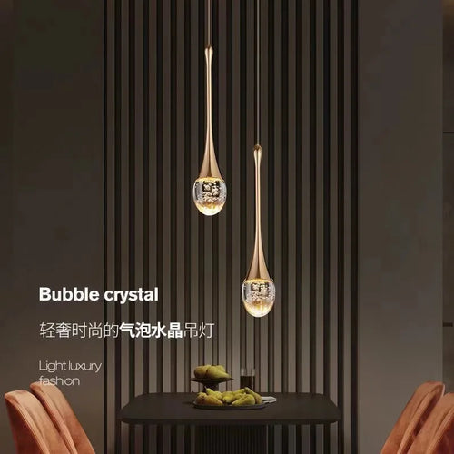 lustre de luxe à bulles de cristal pour décoration moderne - vue 2 sur 21