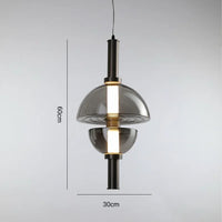 lustre moderne en verre design minimaliste pour restaurant et café