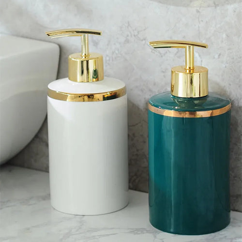 flacons à pompe en céramique vides pour cosmétiques et désinfectants - vue 4 sur 9