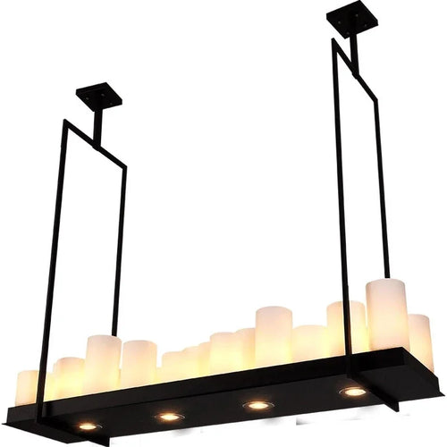 Retro American Bar, Luxury Restaurant, Bar Decoration, Front Desk, Red Wine Cup, Inverted Candlestick, Pendant Light - vue 9 sur 11