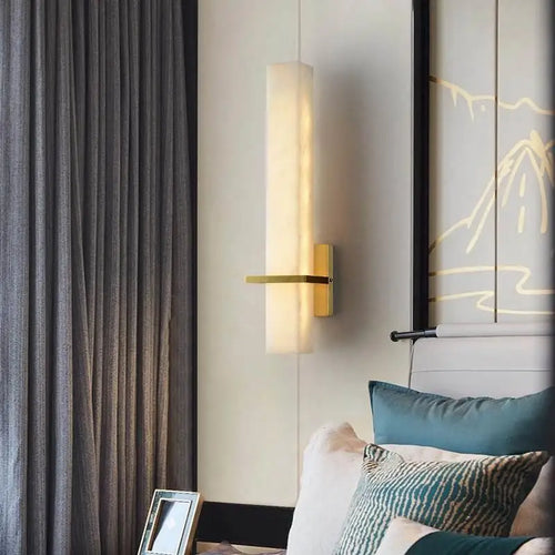applique murale en cuivre léger lampe LED design moderne pour intérieur - vue 3 sur 7