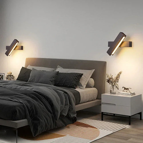 applique murale led moderne rotative pour décoration intérieure - vue 3 sur 12