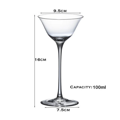 Lot de 4 verres martini 100 ml classiques