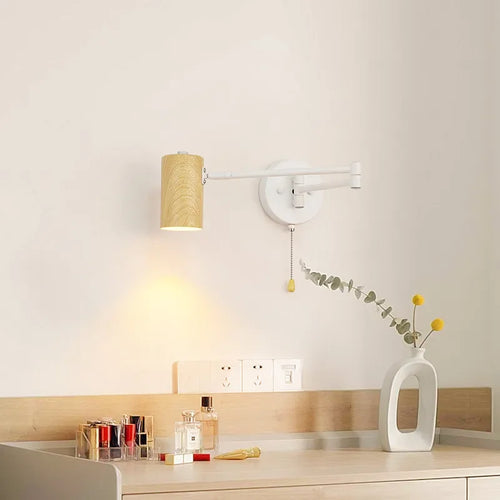 lampe de chevet nordique pivotante pour lecture et étude - vue 2 sur 12