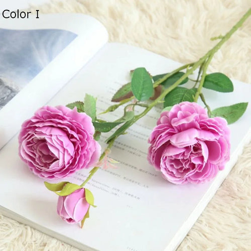 têtes de rose en soie artificielle pour décoration mariage et fête - vue 10 sur 16