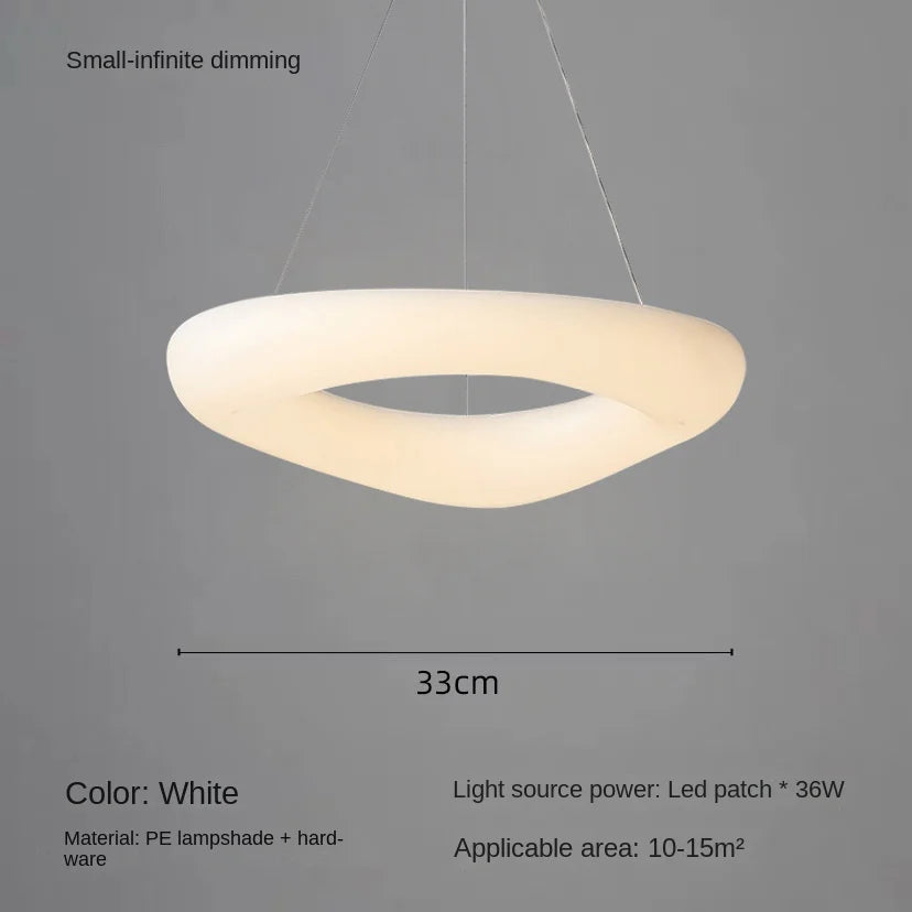 plafonnier led moderne en forme de nuages avec télécommande - vue 7 sur 14