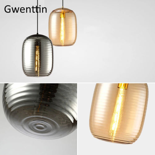 suspension en verre teinté pour une décoration moderne intérieure - vue 2 sur 8