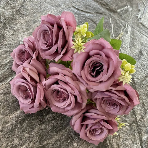 bouquet de roses artificielles décoratives pour événements et salles - vue 13 sur 15