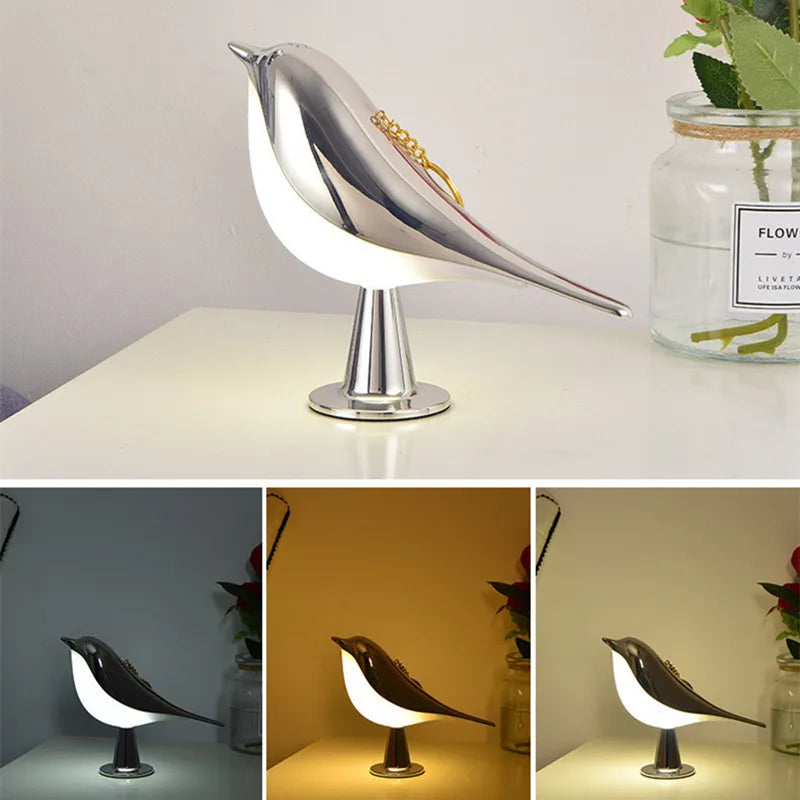 lampe chevet led bois interrupteur tactile moderne simple décoratif intérieur - vue 3 sur 11