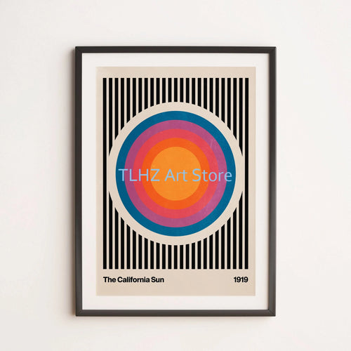 affiches rétro drôles de fleurs colorées pour décoration artistique