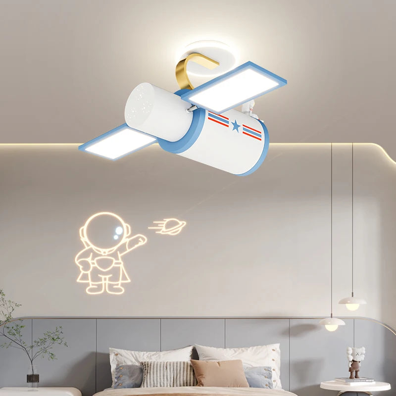 lustre dessin animé satellite pour chambre d'enfants décoratif - vue 7 sur 7