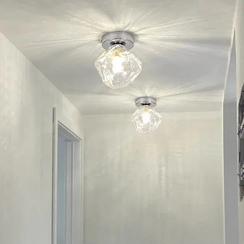 plafonnier moderne en verre pour décoration intérieure élégante - vue 5 sur 9