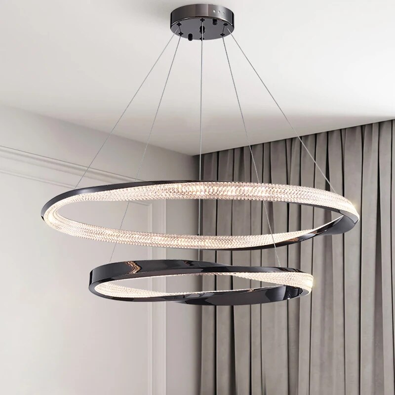 Lustre design salon minimaliste - vue 6 sur 12