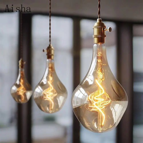 suspension rétro en verre pour intérieur moderne et minimaliste - vue 3 sur 10