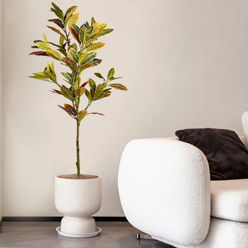 plantes artificielles grandes tailles tropicales ficus codiaeum décor intérieur