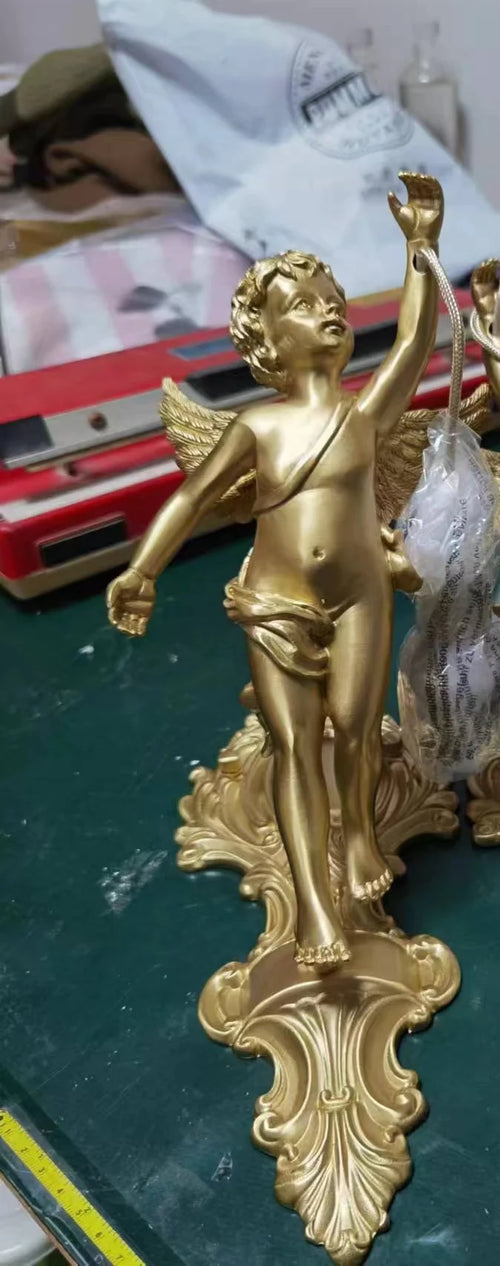 lustre en cristal à led avec ailes d'ange décoration européenne luxueuse - vue 7 sur 6