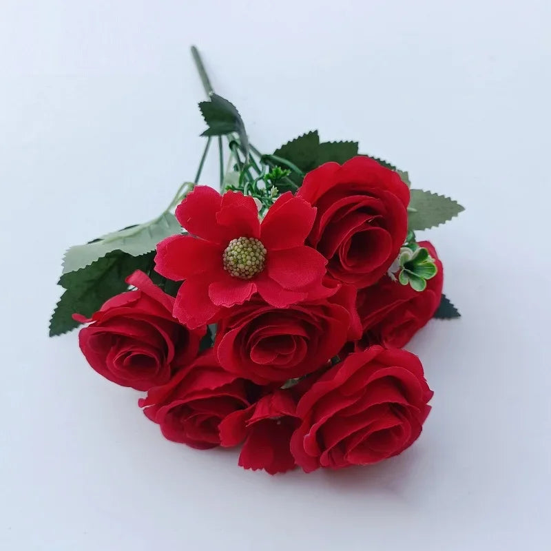 bouquets de roses artificielles pour mariage décoration romantique - vue 7 sur 10