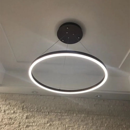 lustre led moderne à intensité variable style minimaliste - vue 3 sur 9