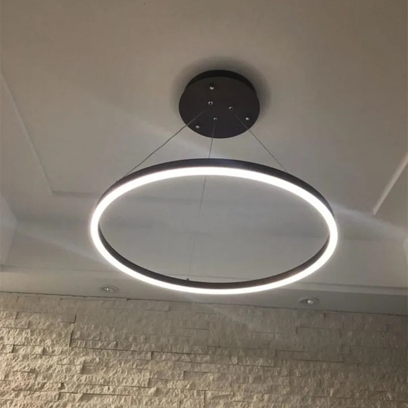 lustre led moderne à intensité variable style minimaliste