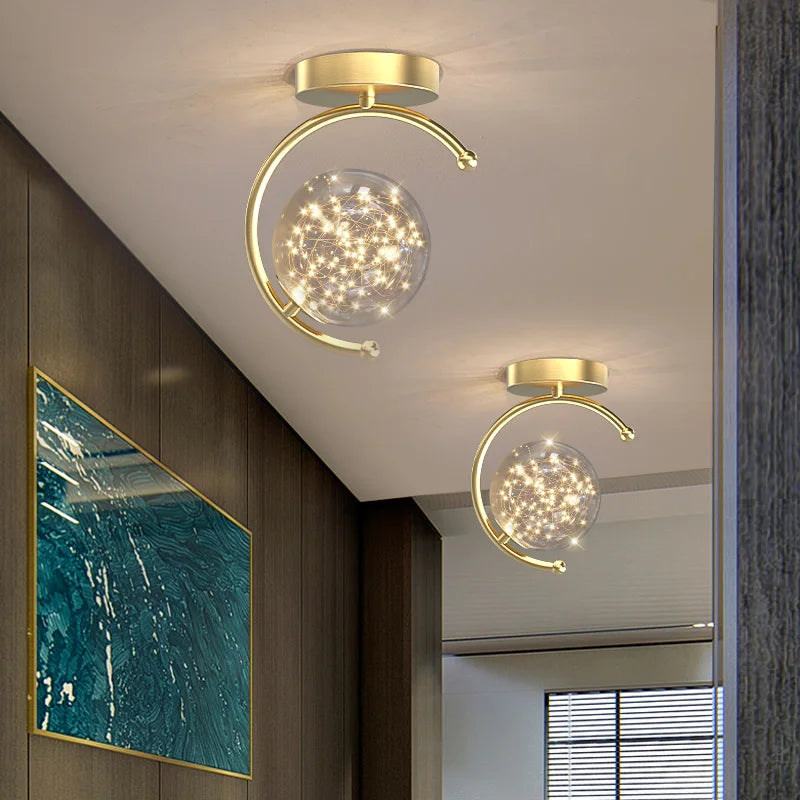 plafonnier led créatif lustre pour divers espaces de vie - vue 4 sur 8