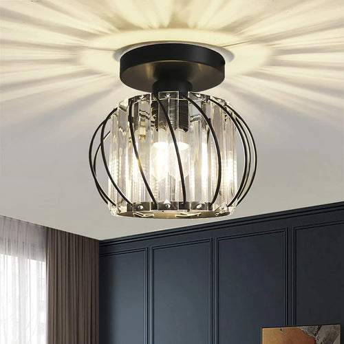 plafonnier cristal moderne led plafond cuisine