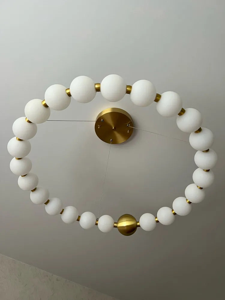 lustre nordique led acrylique éclairage décoratif suspension - vue 6 sur 19
