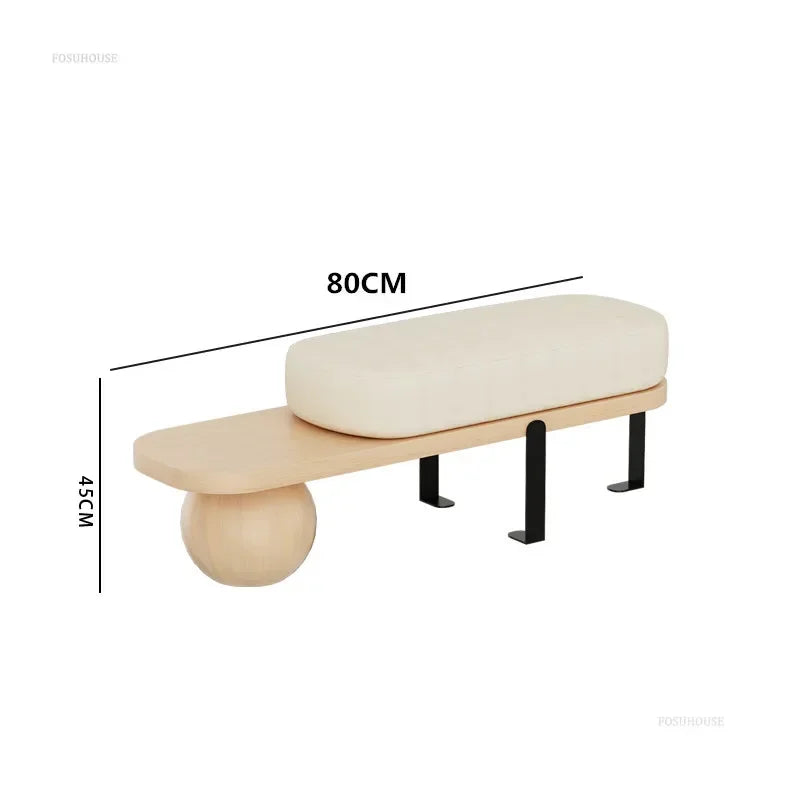 banc en bois massif multifonctionnel pour intérieur élégant - vue 14 sur 19