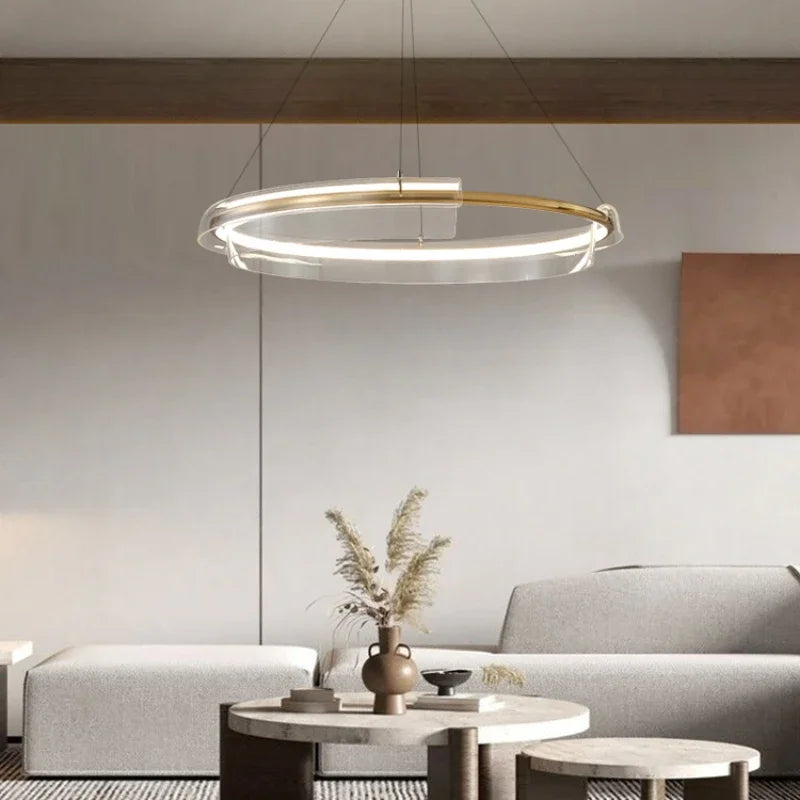 suspension à led pour décoration intérieure élégante et moderne - vue 3 sur 7