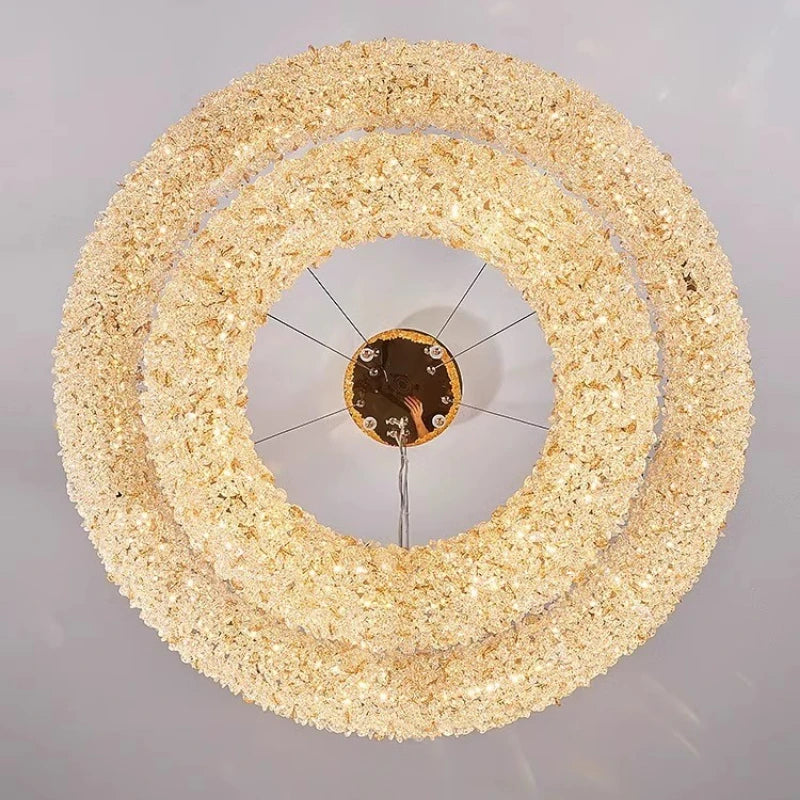 lustre en cristal k9 design élégant pour éclairage moderne - vue 5 sur 13