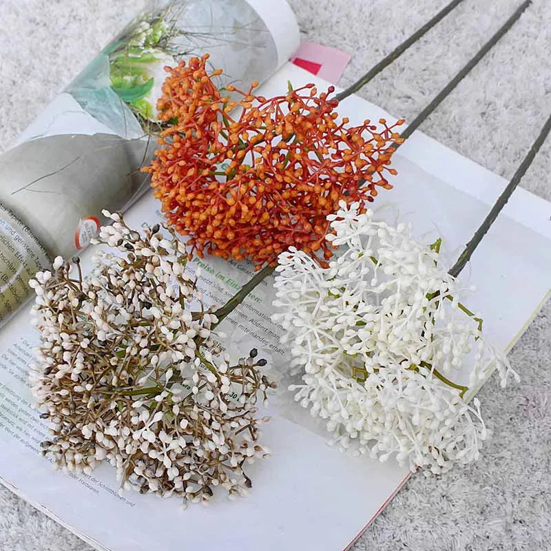 plantes artificielles rétro framboises pour décoration DIY maison - vue 7 sur 13