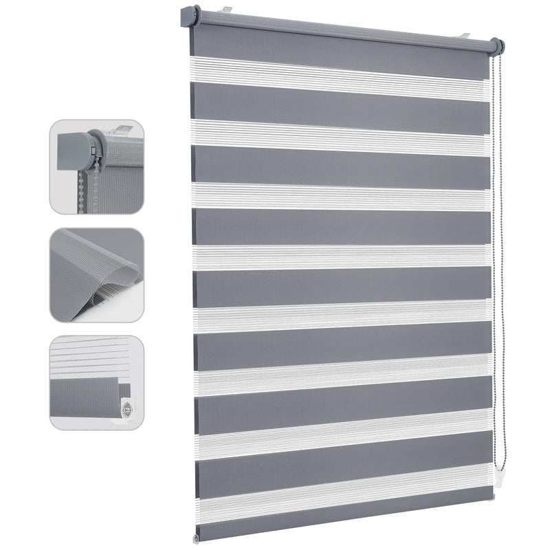 Store enrouleur double occultant sans percage pour fenetre