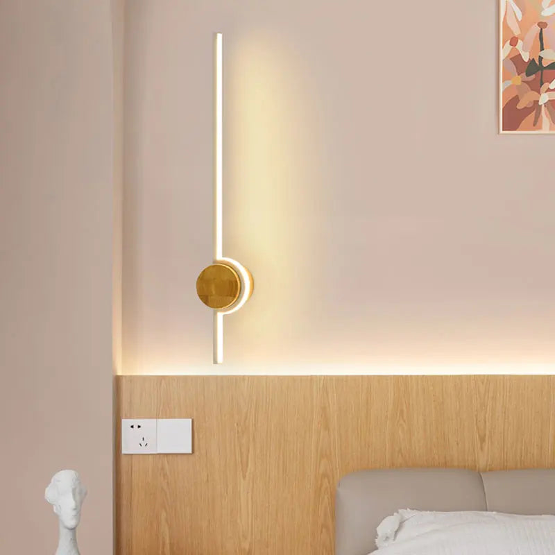 applique murale en bois et led pour décoration intérieure moderne - vue 3 sur 13