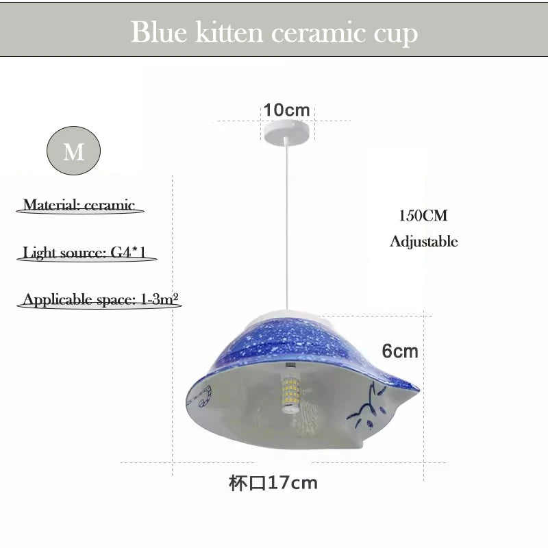 lampe de tasse en céramique style nordique minimaliste moderne