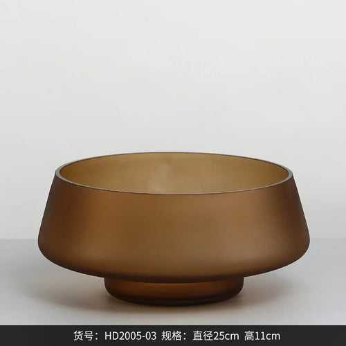 vase en verre givré pour décoration intérieure fleurs séchées et hydroponique - vue 13 sur 12