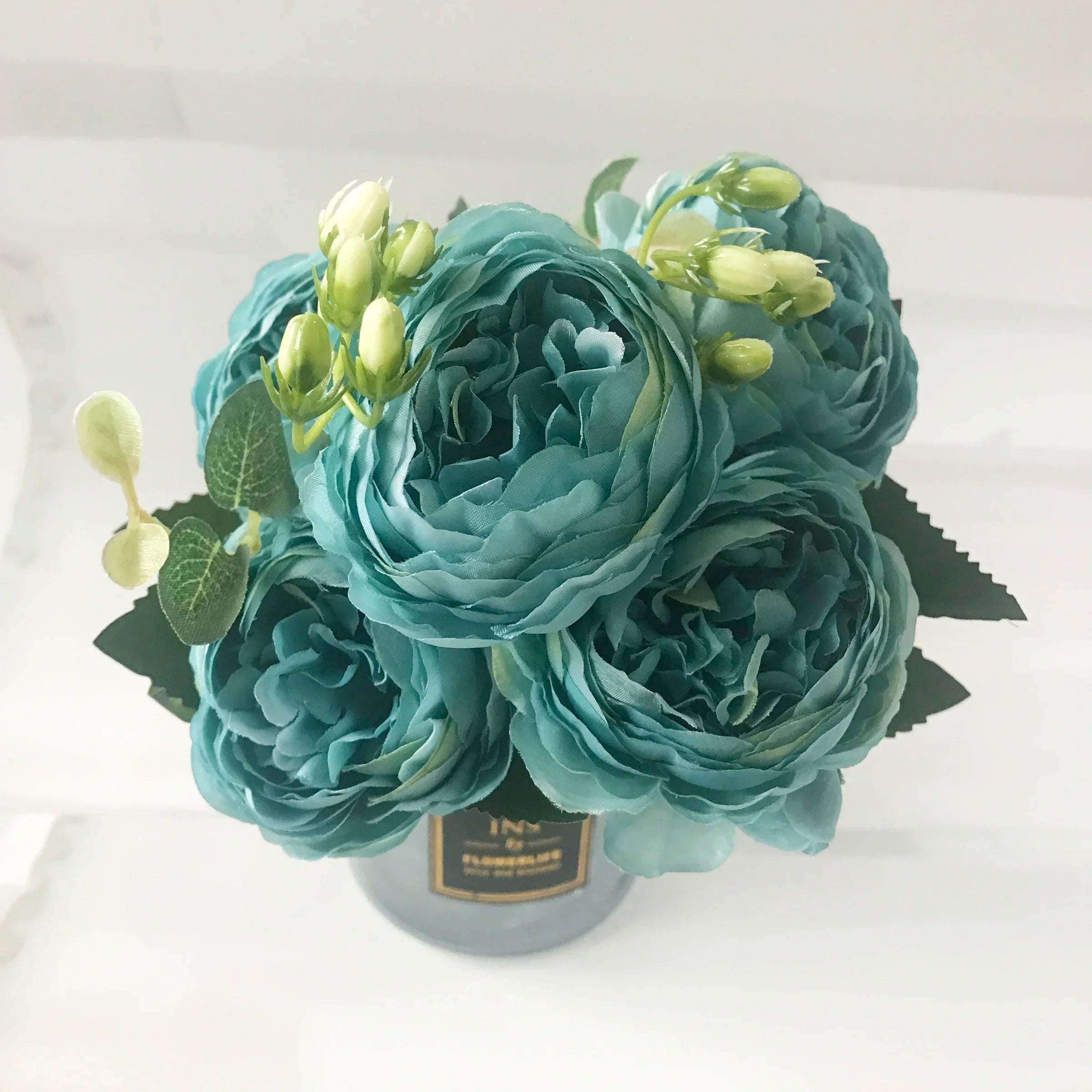 bouquet de pivoines artificielles pour décoration de mariage intérieur - vue 13 sur 17