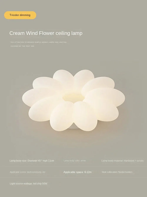 plafonnier led fleurs pour chambre d enfant trois couleurs lumière