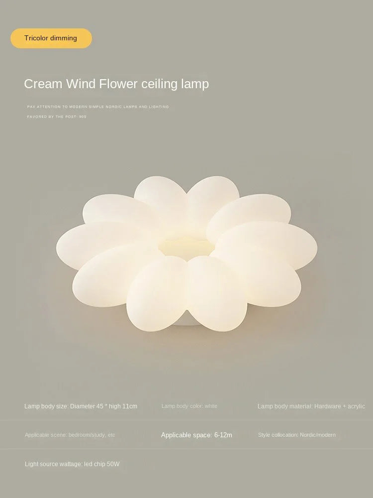 plafonnier led fleurs pour chambre d enfant trois couleurs lumière