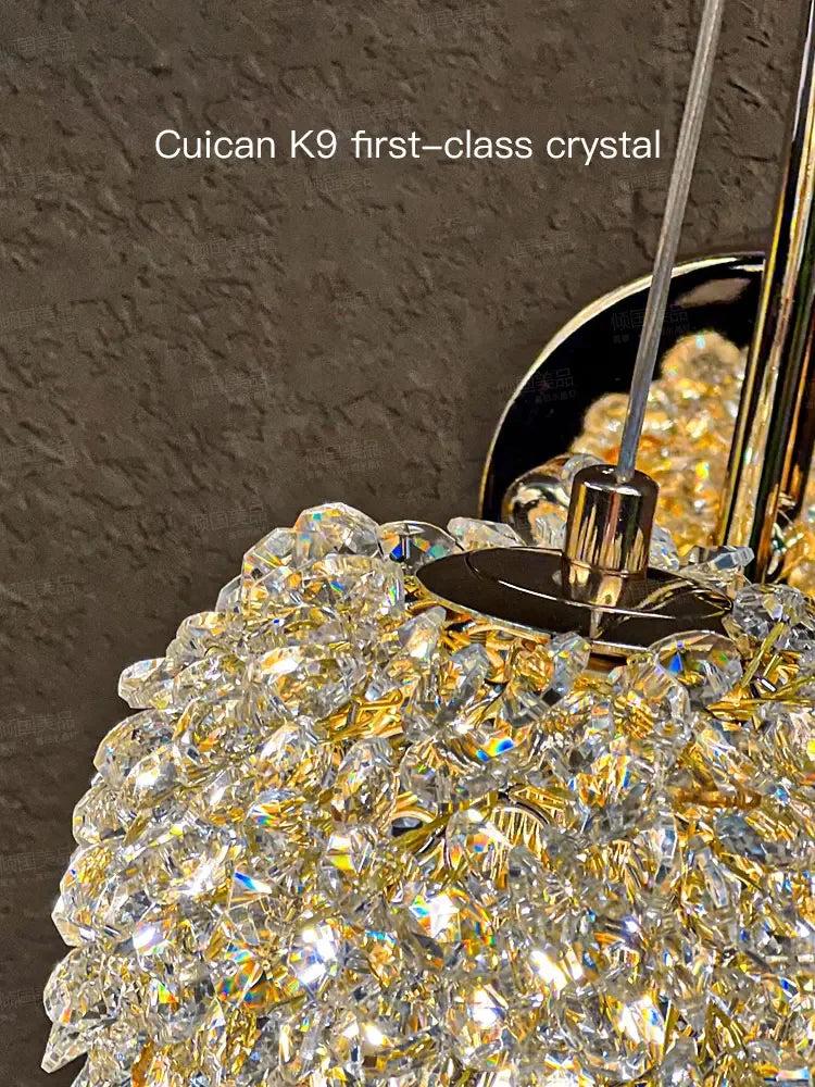 applique murale moderne en cristal pour intérieur élégant - vue 5 sur 11