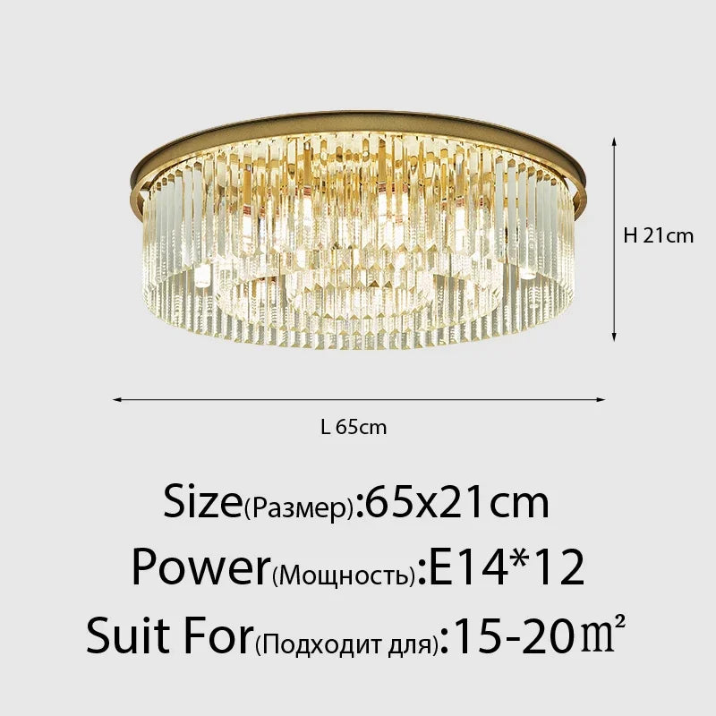 lustre moderne en cristal style nordique vintage pour intérieur élégant - vue 14 sur 21
