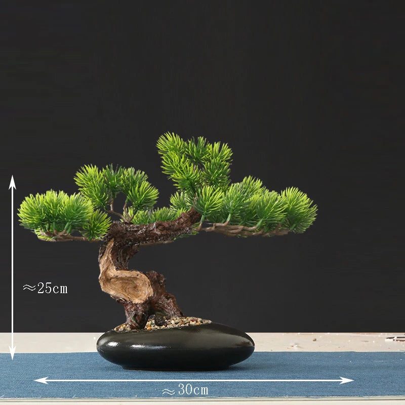 faux arbre bonsaï décoratif pour salon et aménagement paysager - vue 20 sur 36