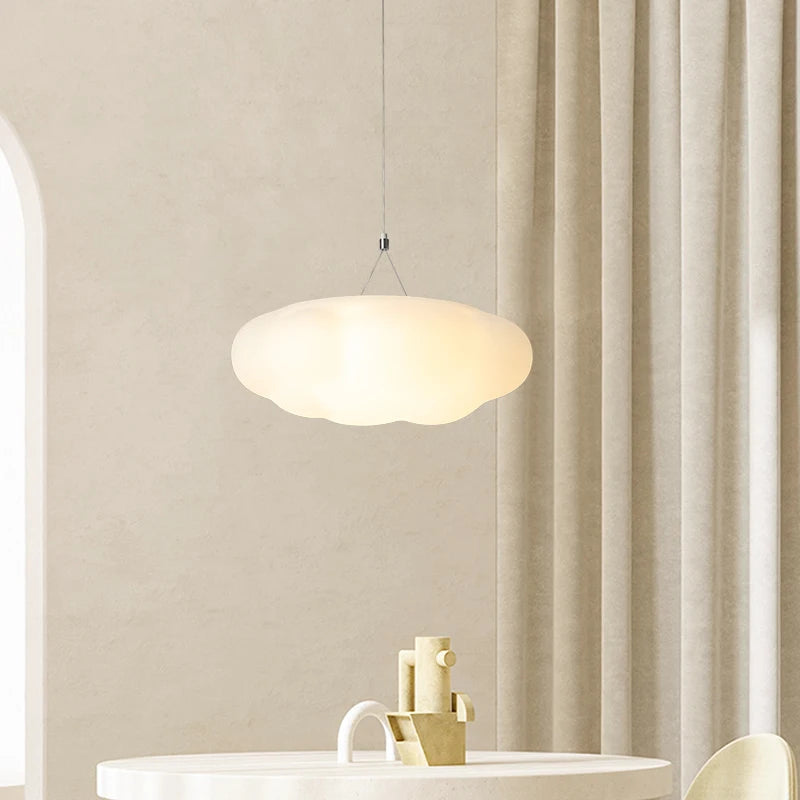 Simple moderne nouvelle crème nuage LED Lustres lumière pour Restaurant salon salle à manger chambre d'enfants couloir suspendus Lustres