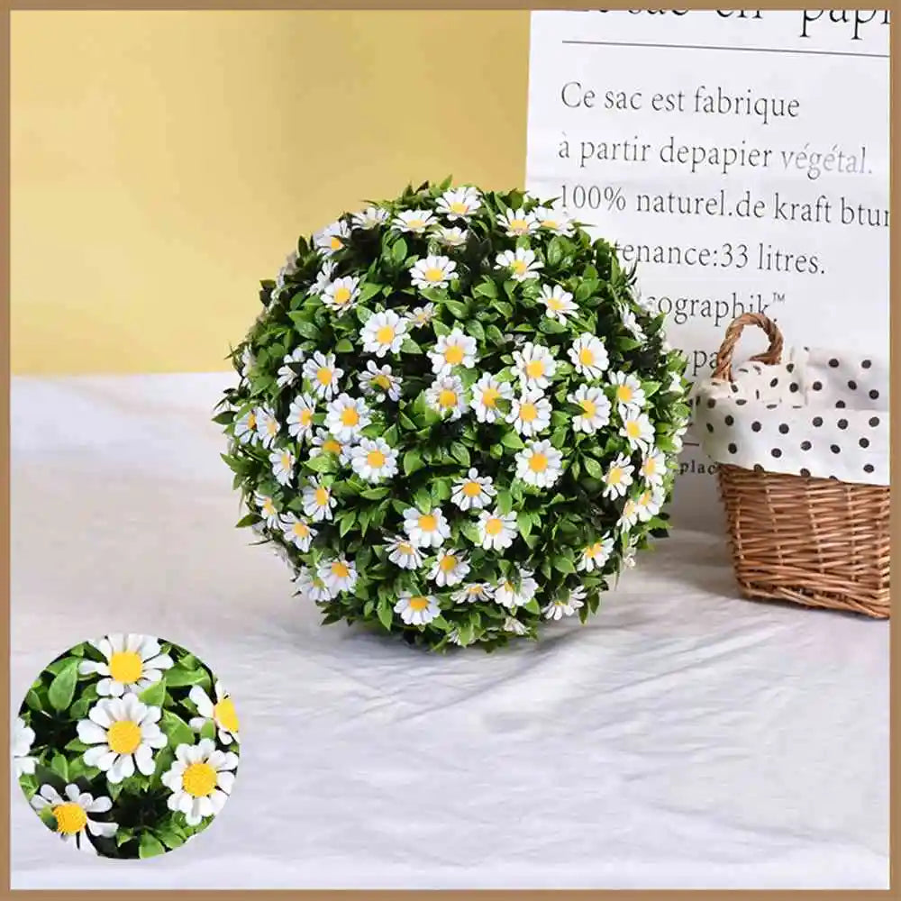boule de fleurs artificielles pour décoration mariage jardin printemps Pâques - vue 5 sur 5