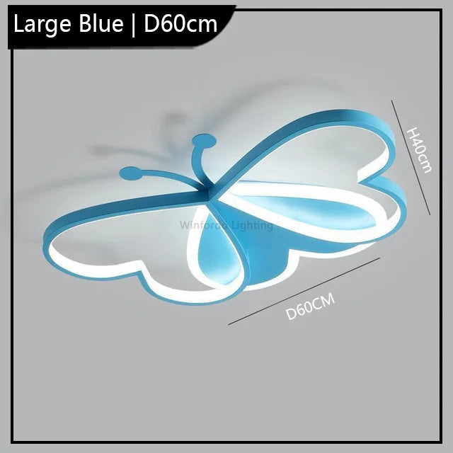 lustre winfordo led 	 papillon intensité réglable pour enfants