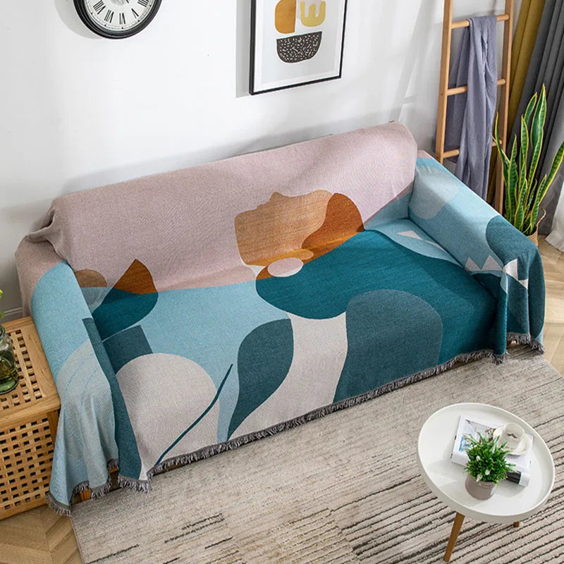 Plaid géométrique nordique multifonction salon chambre voyage