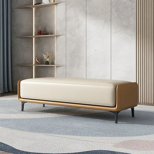tabourets en cuir italien design pour salon et chambre - vue 13 sur 15