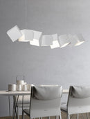 lustre moderne simple nordique luxe longue barre suspension lampe