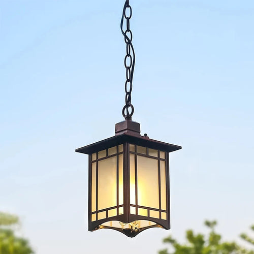 lustre extérieur rétro pour jardin et balcon décoratif - vue 2 sur 9