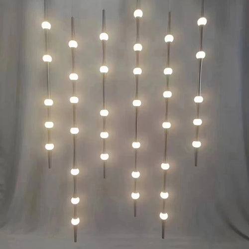 lustre minimaliste en aluminium et acrylique éclairage moderne réglable 3000K - vue 5 sur 8