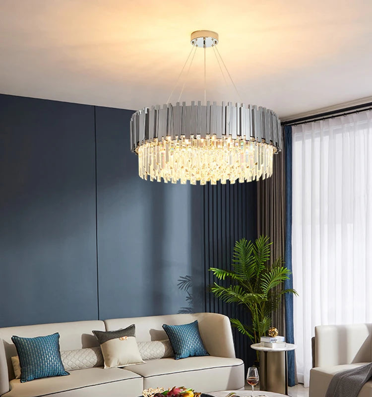 lustre en cristal moderne pour décoration intérieure élégante - vue 3 sur 14